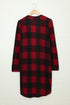 Print Colorblock Long Cardigan